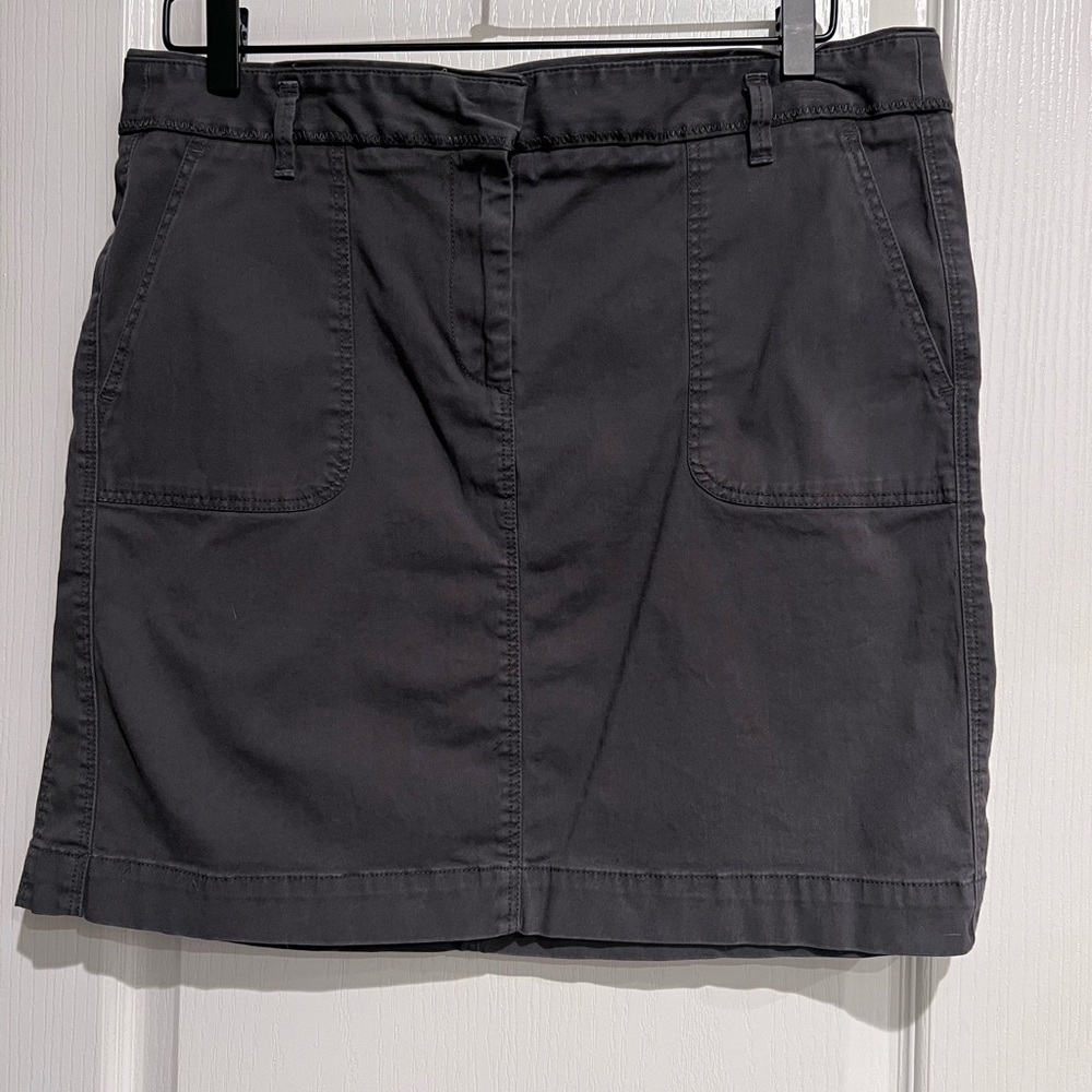LOFT Charcoal Mini Skirt